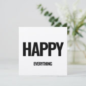 幸せな全てのミニマリストのクラフト シーズンカード (スタンド正面)