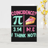 幸せな円周率の日 数学愛好家教師のためのπ=パイ カード (黄色い花)