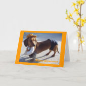 幸せな冬 カード (黄色い花)