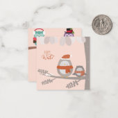 幸せな冬 ノートカード (正面/裏面インサイチュ)