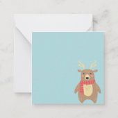 幸せな冬 ノートカード (裏面)