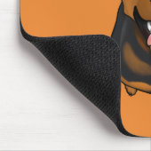 幸せな分Pinのミニチュア・ピンシャー犬のマウスパッド マウスパッド (コーナー)