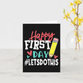 幸せな初日に戻るSchoへようこそ カード (黄色い花)