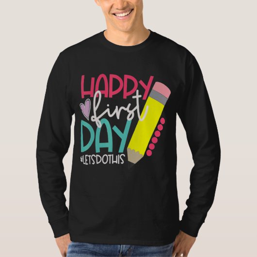 幸せな初日に戻るSchoへようこそ Tシャツ (正面)