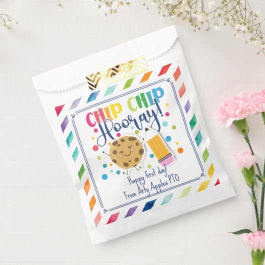 幸せな初日のスクールクッキー フェイバーバッグ (封をした状態)