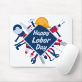 幸せな労働日の連休 マウスパッド (マウス)