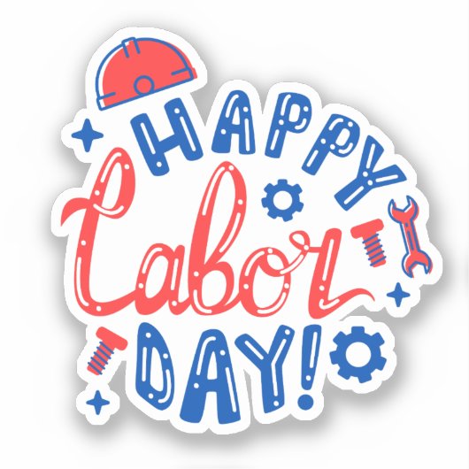 幸せな労働日 シール (正面)