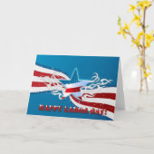 幸せな労働者の日 カード (黄色い花)