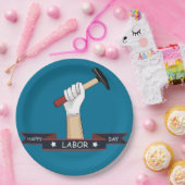 幸せな労働者の日 ペーパープレート (パーティー)