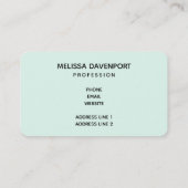 幸せな動物とおもちゃが登場するかわいいパターン 名刺 (裏面)