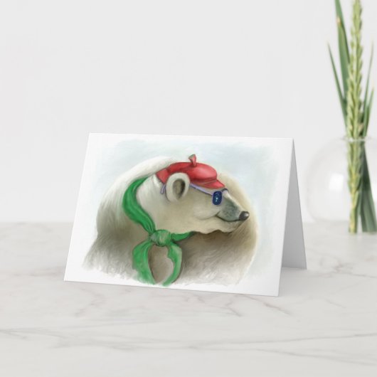 幸せな動物のシリーズ「8」 カード (正面)