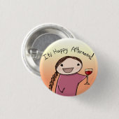 幸せな午後 缶バッジ (正面&裏面)