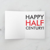 幸せな半世紀のバースデー・カード カード (内部)