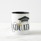 幸せな卒業式のパーソナライズ名Mag マグカップ (中央)