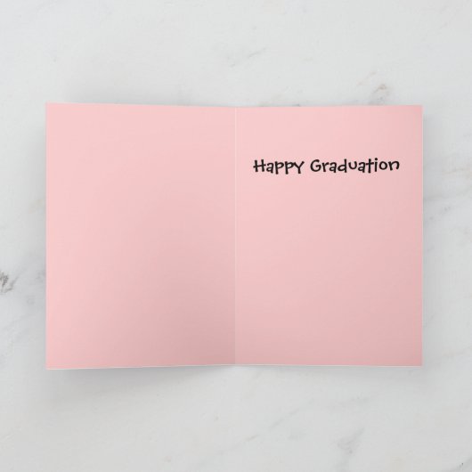 幸せな卒業 カード (内部)