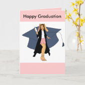 幸せな卒業 カード (黄色い花)