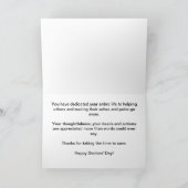 幸せな博士Day Gold Timepieceの カード (内部)