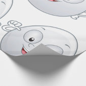 幸せな卵と顔 ラッピングペーパー