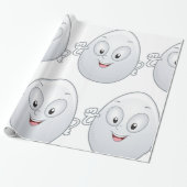 幸せな卵と顔 ラッピングペーパー (アンロールド)