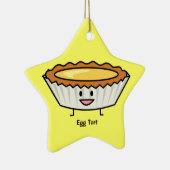幸せな卵の鋭いカスタード皮の中国人のデザート セラミックオーナメント (右)