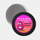 幸せな卵頭親製品 マグネット (正面/裏面)