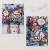 幸せな友おもしろい達とのクリスマスカード ノートカード (正面/裏面)