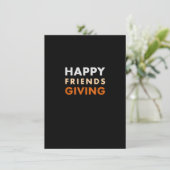 幸せな友情と感謝祭のシャツ 招待状 (スタンド正面)