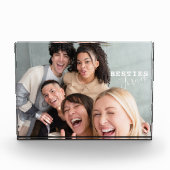 幸せな友情の日が永遠に望まれる フォトブロック (正面)