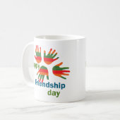 幸せな友情の日 コーヒーマグカップ (正面左)