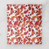 幸せな友情を与える秋のディナーパーティー プレイスカード (内部開封)