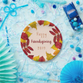 幸せな友情を紅葉 ペーパープレート (パーティー)