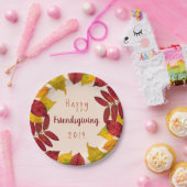 幸せな友情を紅葉 ペーパープレート (パーティー)