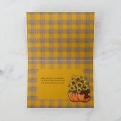 幸せな友情! |ひまわりカボチャ カード (内部)