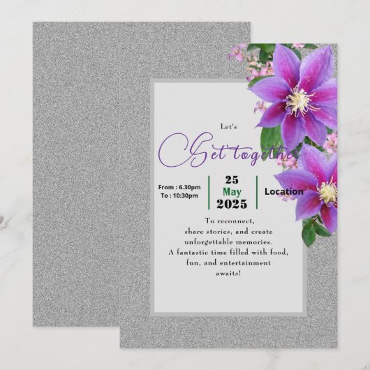 幸せな友情 招待状 (正面/裏面)