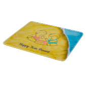 幸せな双子の親 カッティングボード (角)