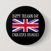 幸せな反逆日の恩知らずの植民地の住民7月4日 缶バッジ (正面)