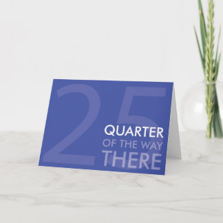 幸せな四半世紀のバースデー・カード カード