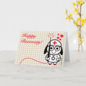 幸せな回復挨拶状! カード (黄色い花)