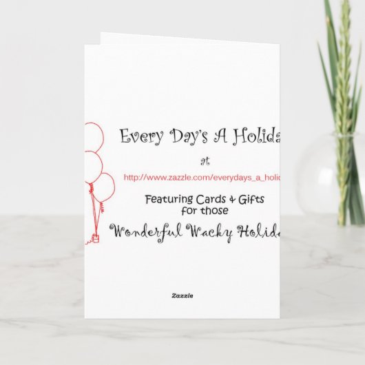 幸せな国民はハイキング日11月17日を取ります カード (裏面)