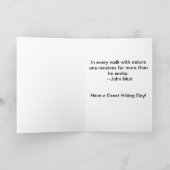 幸せな国民はハイキング日11月17日を取ります カード (内部)