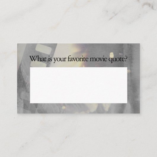 幸せな国立映画祭日 名刺 (裏面)