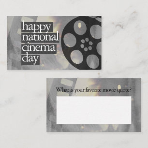 幸せな国立映画祭日 名刺