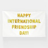 幸せな国際的友情の日 横断幕 (横)
