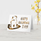 幸せな地元の日 カード (黄色い花)