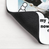 幸せな場所のオランダのウサギ マウスパッド (コーナー)