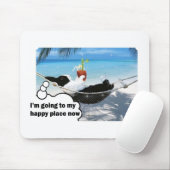 幸せな場所のオランダのウサギ マウスパッド (マウス)