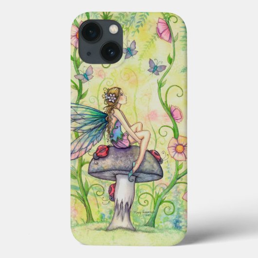 幸せな場所の妖精の幻想的なイラスト Case-Mate iPhoneケース (裏面)