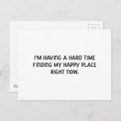 幸せな場所を見つける懸命の時間を過ごす ポストカード (正面/裏面)