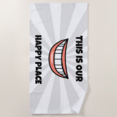 幸せな場所 ビーチタオル (正面)