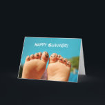 幸せな夏のつま先 カード<br><div class="desc">スマイル足</div>